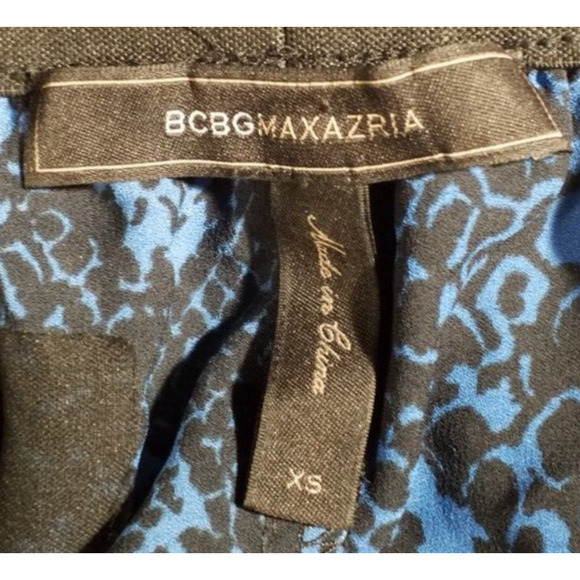 BCBGMAXAZRIA Women’s XS Michael Pants Black Elastic Waist Tapered Leg Pockets - Picture 5 of 8